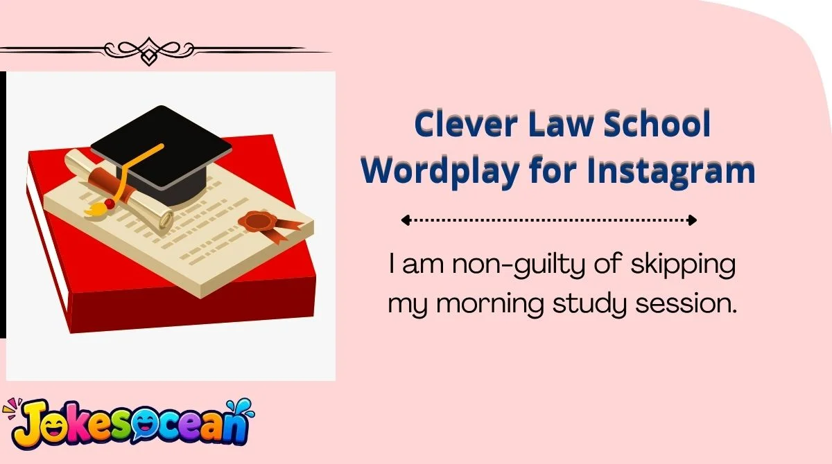 Clever Law School Wordplay for Instagram 