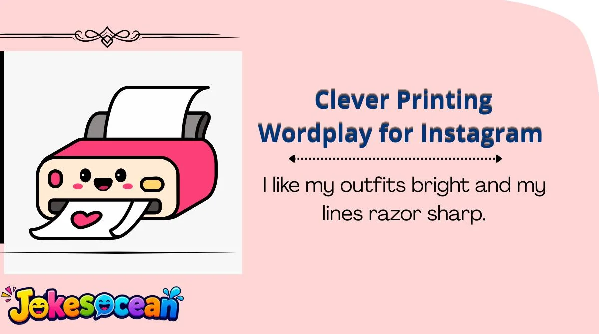 Clever Printing Wordplay for Instagram 