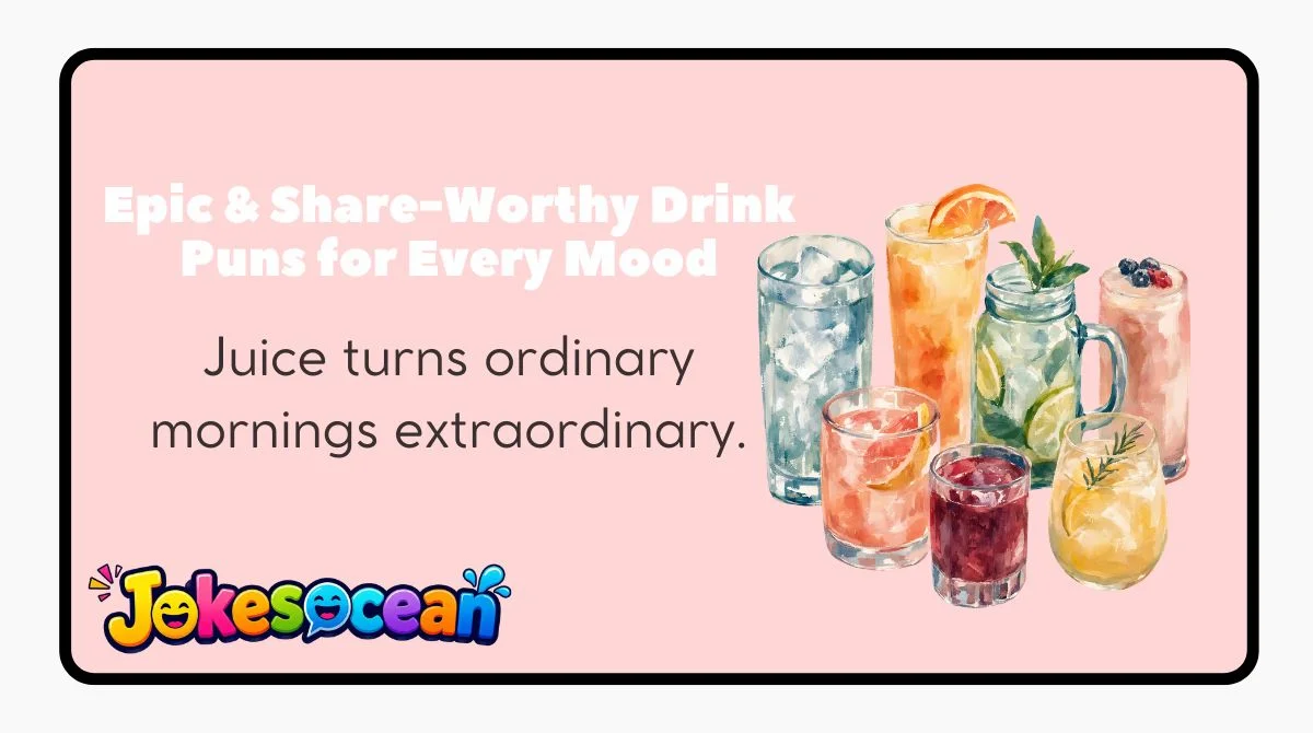 Epic & Share-Worthy Drink Puns for Every Mood