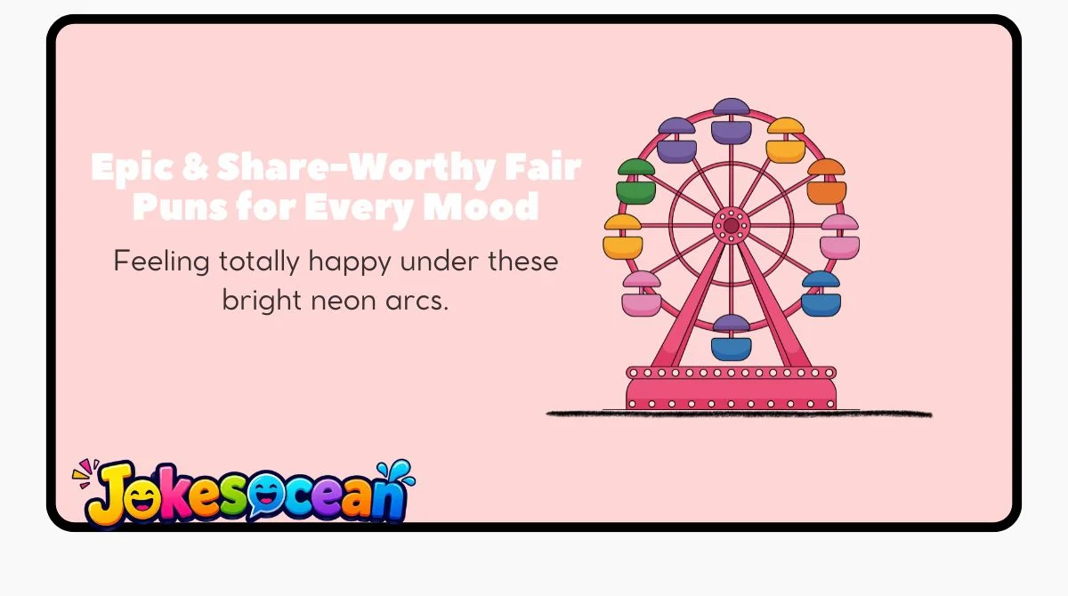 Epic & Share-Worthy Fair Puns for Every Mood