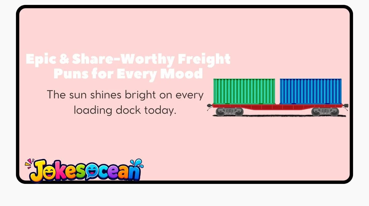 Epic & Share-Worthy Freight Puns for Every Mood