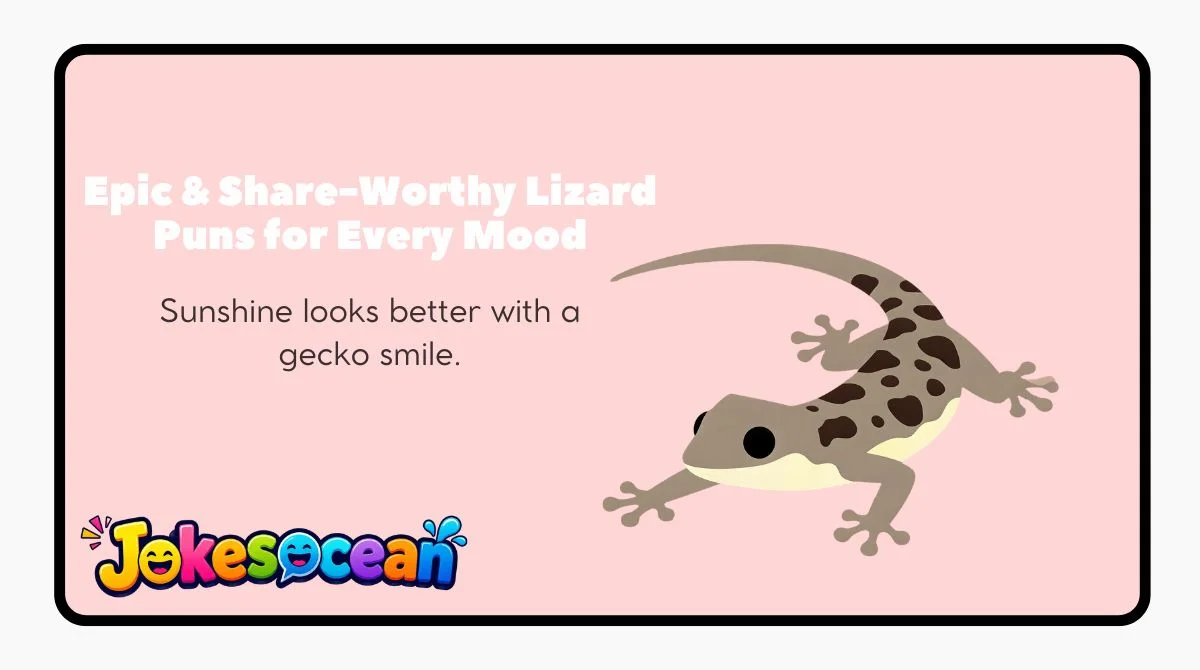 Epic & Share-Worthy Lizard Puns for Every Mood