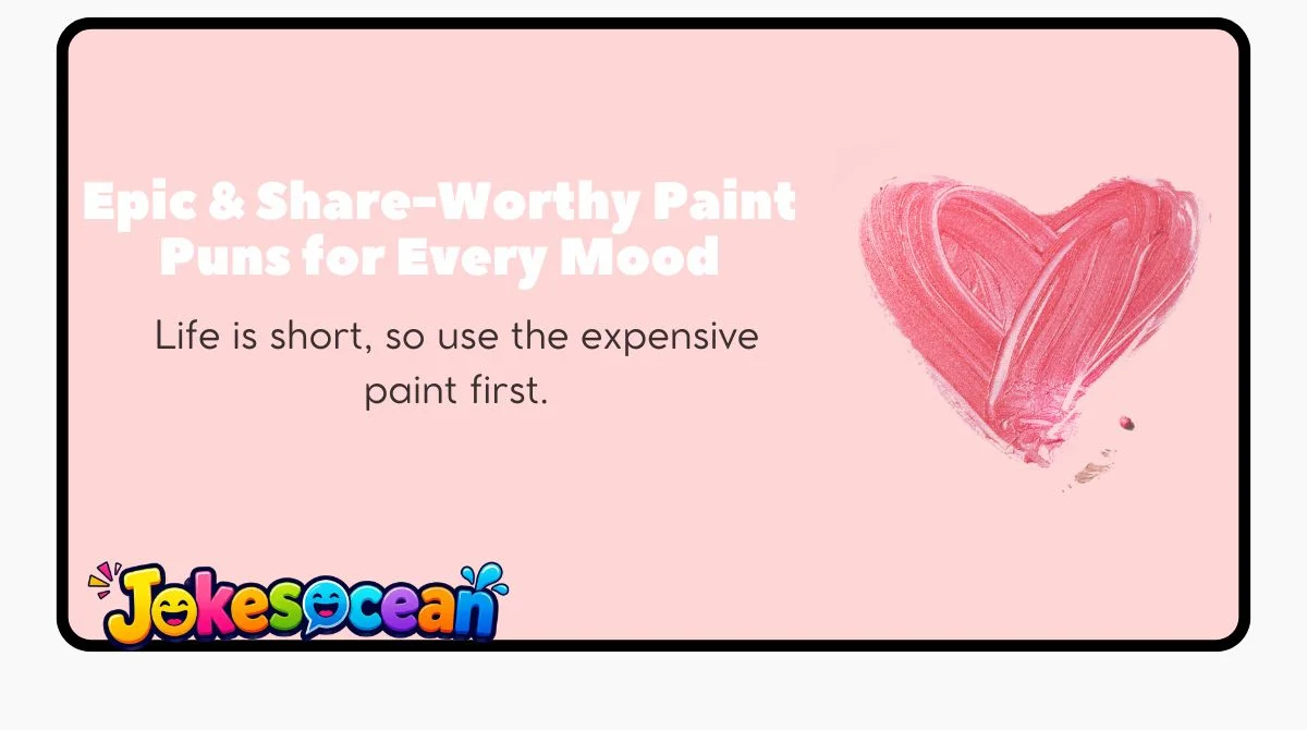 Epic & Share-Worthy Paint Puns for Every Mood