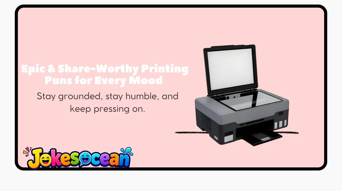 Epic & Share-Worthy Printing Puns for Every Mood 
