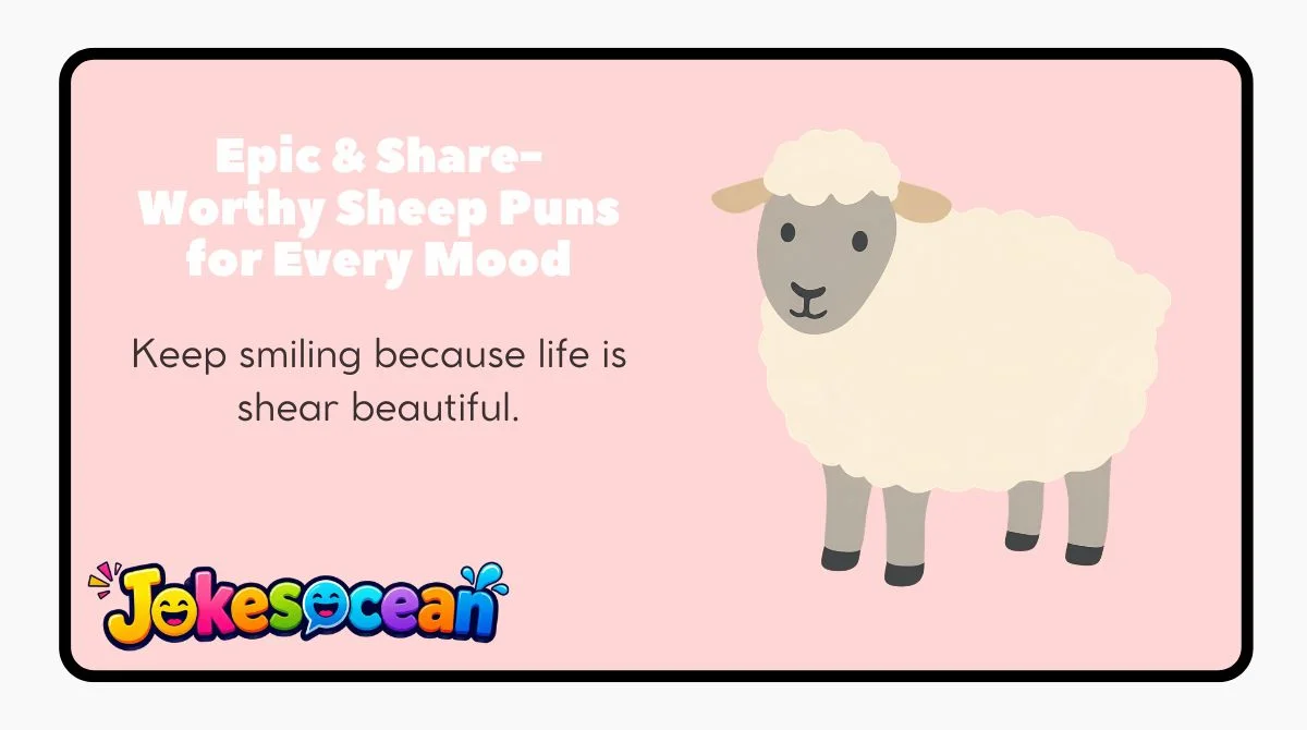 Epic & Share-Worthy Sheep Puns for Every Mood