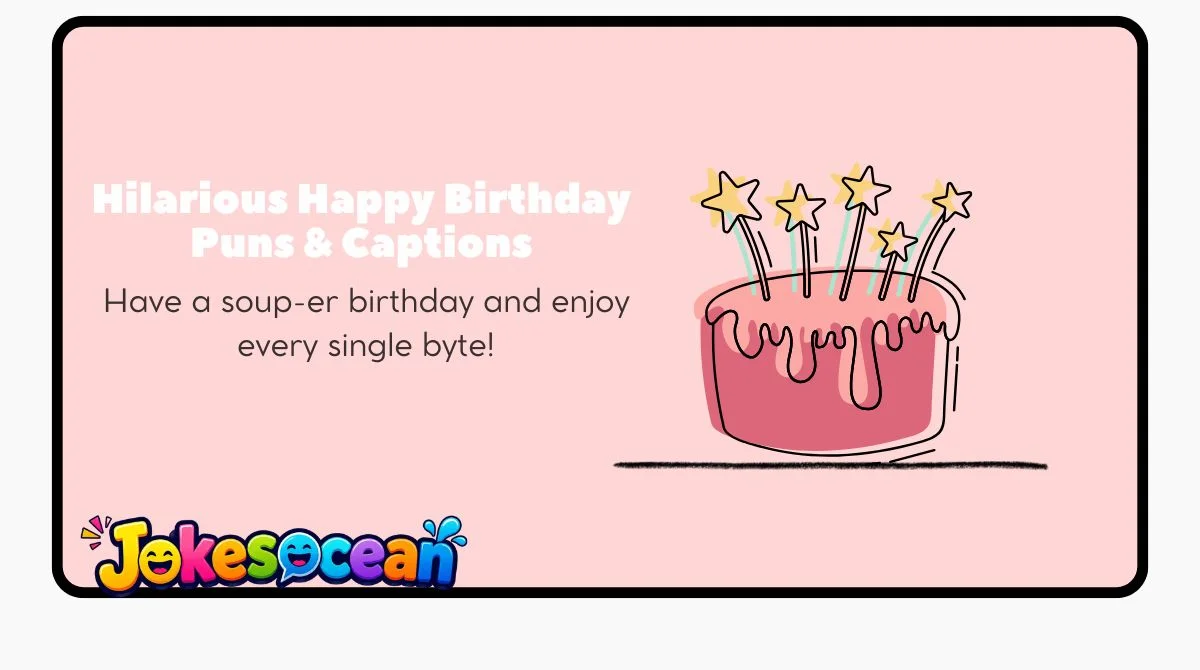 Hilarious Happy Birthday Puns & Captions