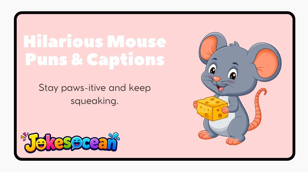 Hilarious Mouse Puns & Captions