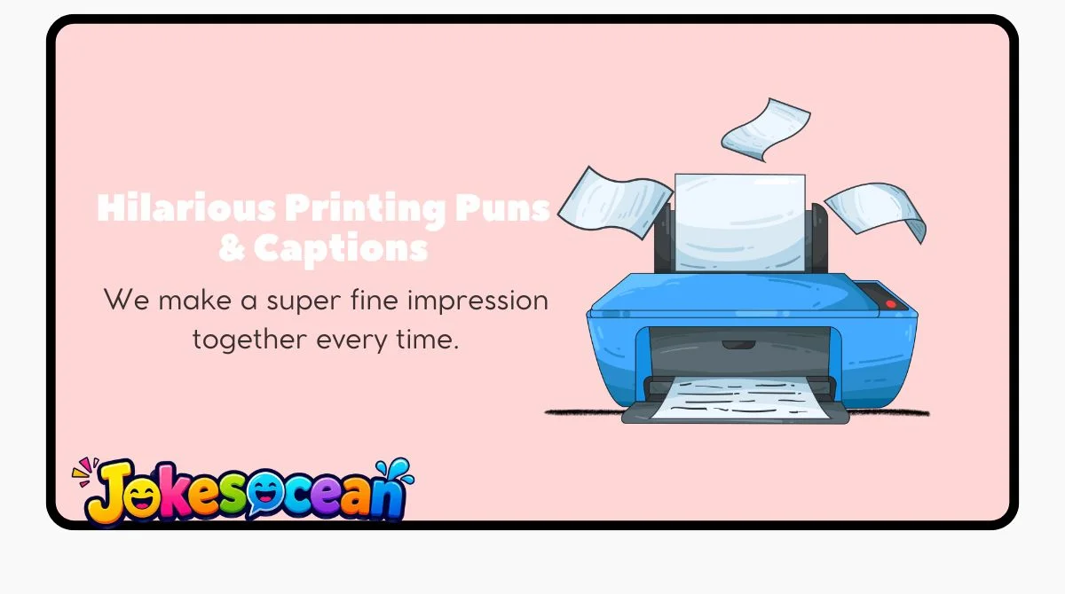 Hilarious Printing Puns & Captions
