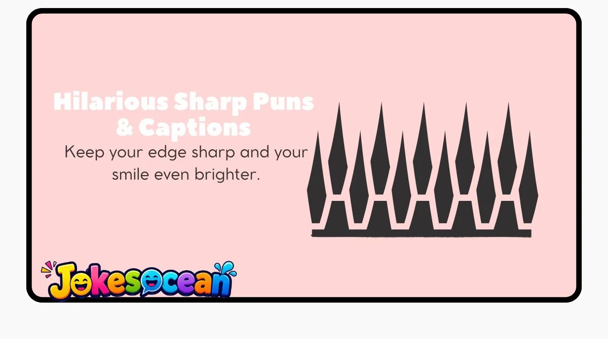 Hilarious Sharp Puns & Captions