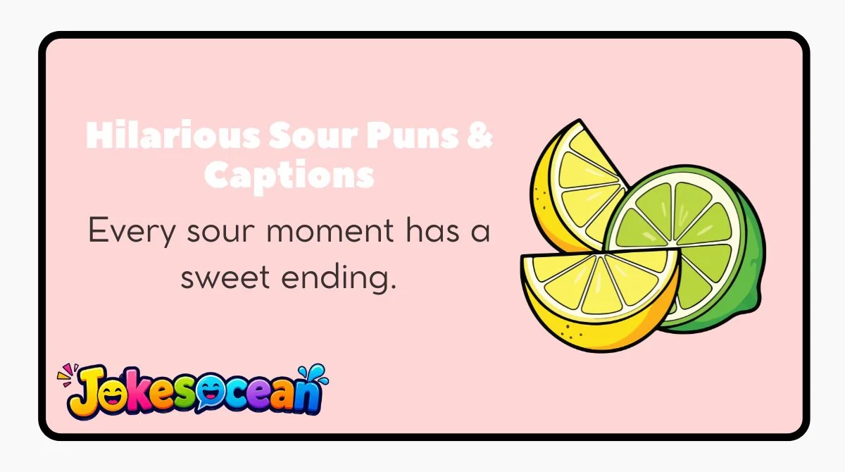 Hilarious Sour Puns & Captions