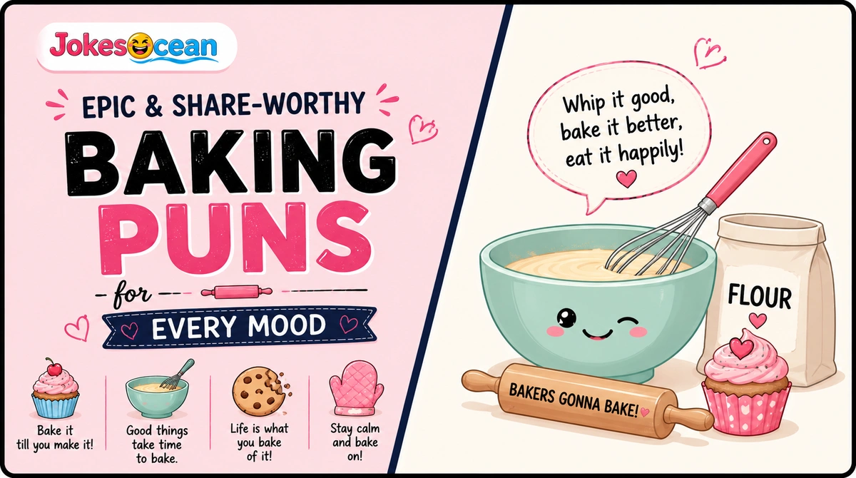 Epic & Share-Worthy Baking Puns for Every Mood