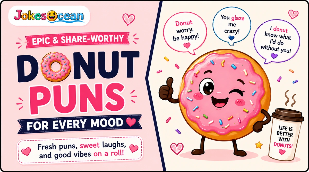 Epic & Share-Worthy Donut Puns for Every Mood