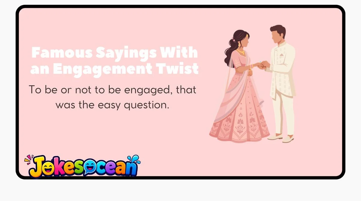 Famous Sayings With an Engagement Twist