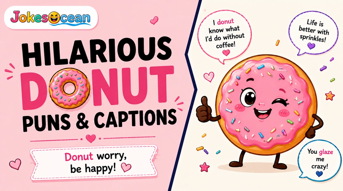 Hilarious Donut Puns & Captions