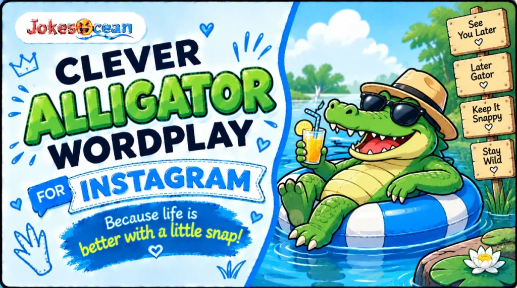 4. Clever Alligator Wordplay for Instagram