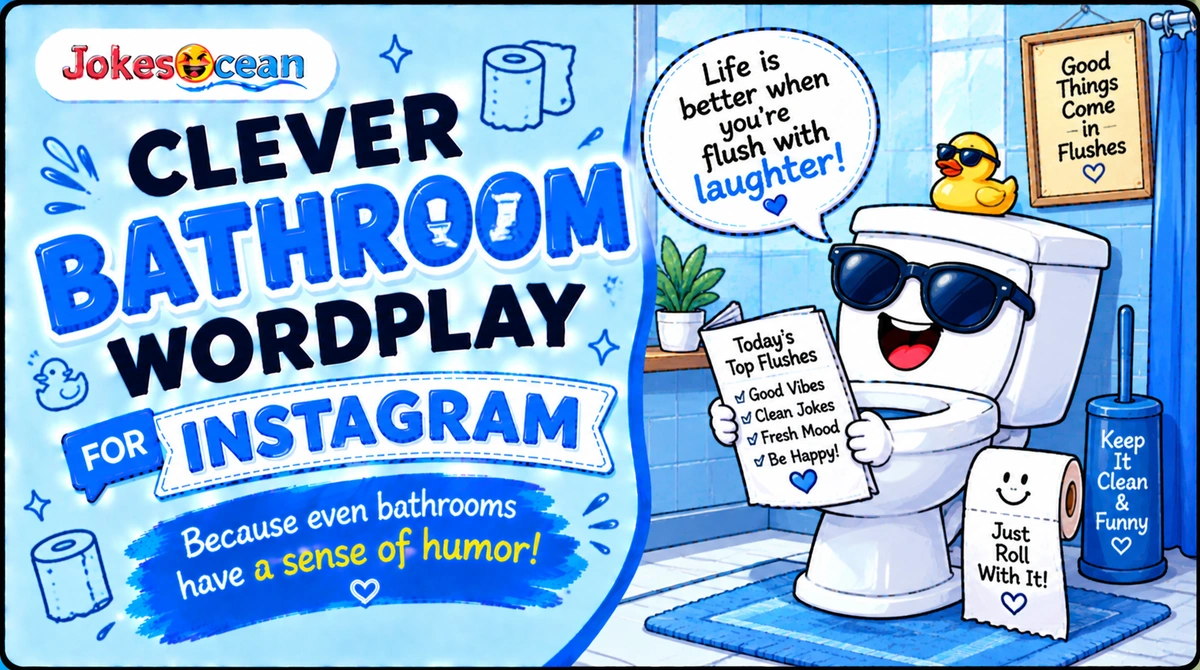 clever-bathroom-wordplay-for-instagram Clever Bathroom Wordplay for Instagram