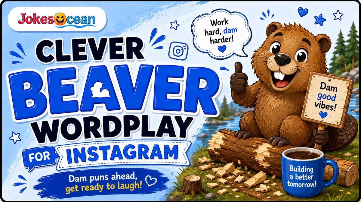 Clever Beaver Wordplay for Instagram