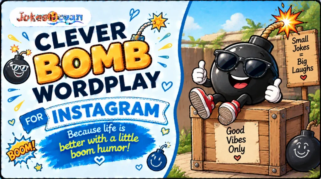 Clever Bomb Wordplay for Instagram