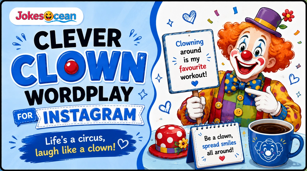 clever-clown-wordplay-for-instagram Clever Clown Wordplay for Instagram