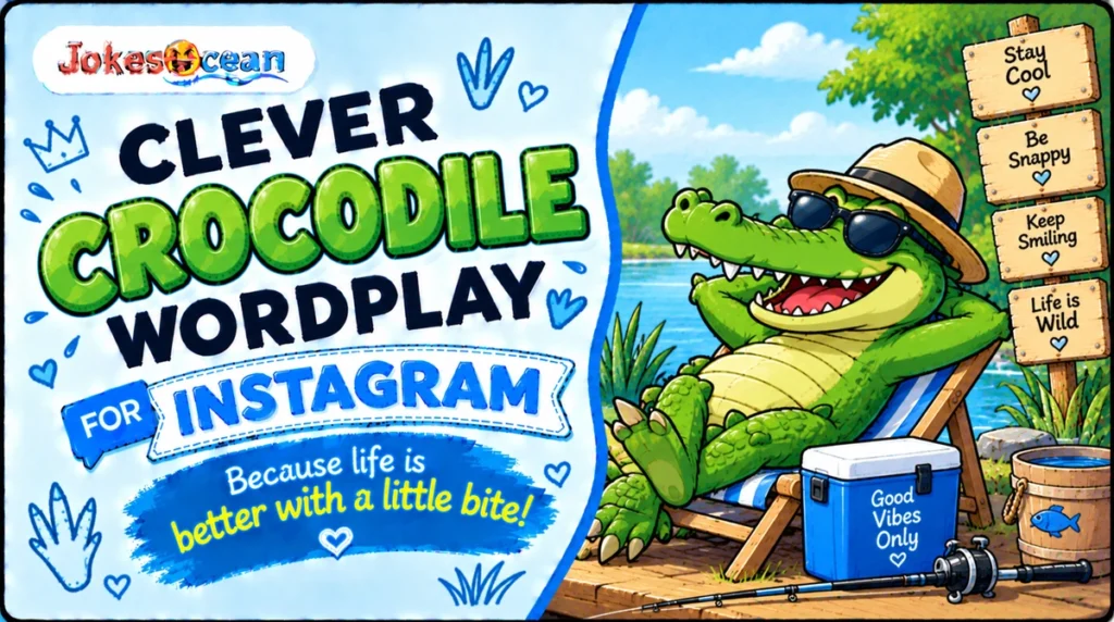 Clever Crocodile Wordplay for Instagram