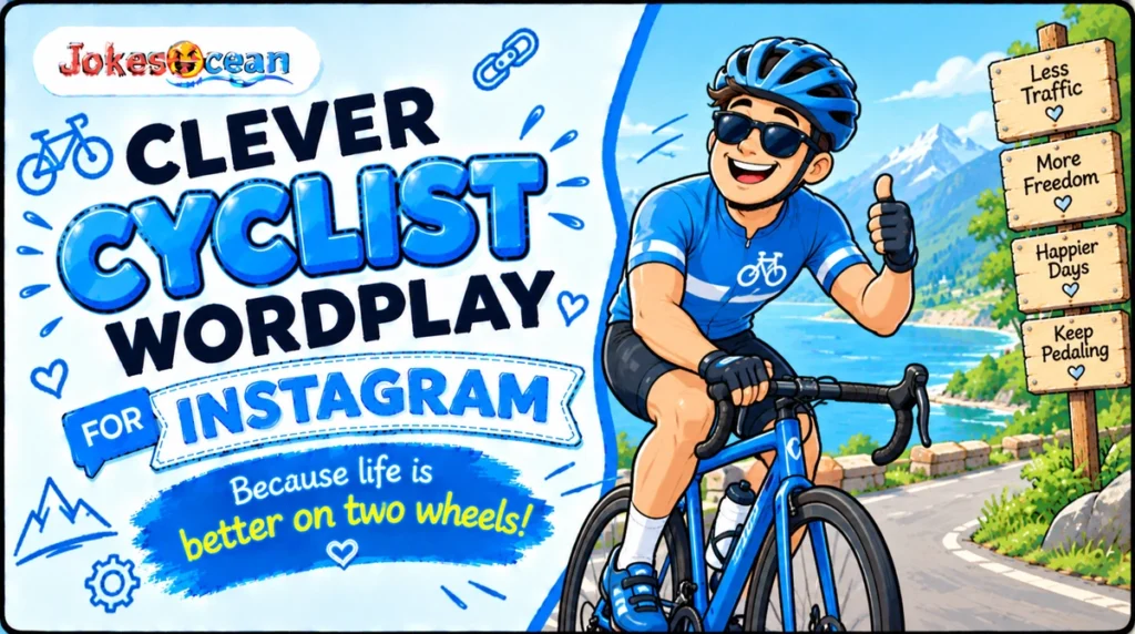 Clever Cyclist Wordplay for Instagram