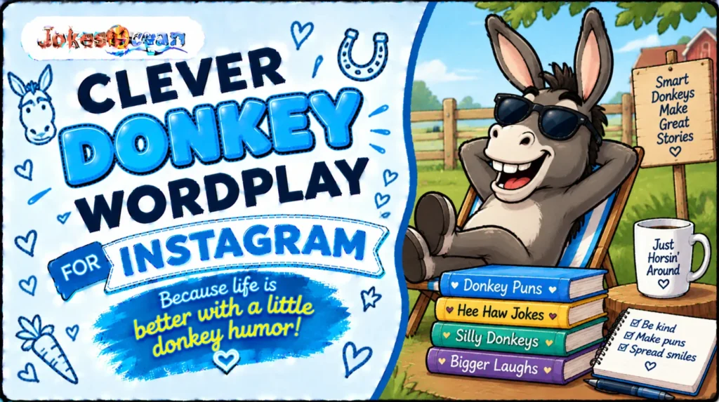 Clever Donkey Wordplay for Instagram