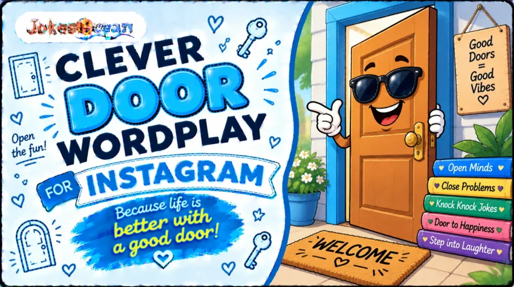 Clever Door Wordplay for Instagram