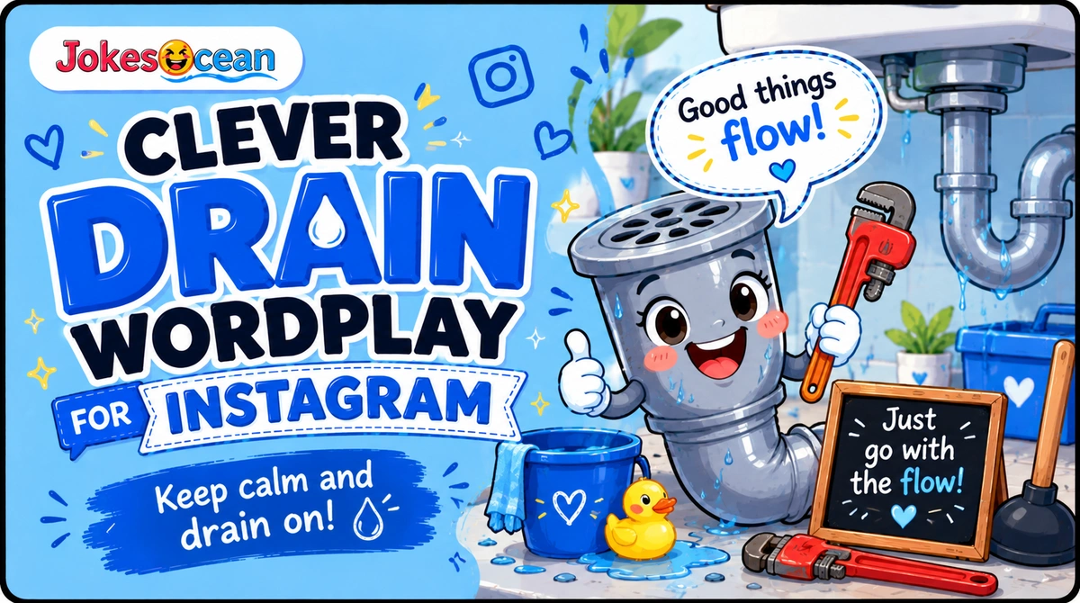 Clever Drain Wordplay for Instagram