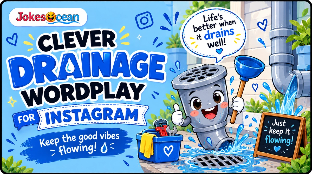 Clever Drainage Wordplay for Instagram