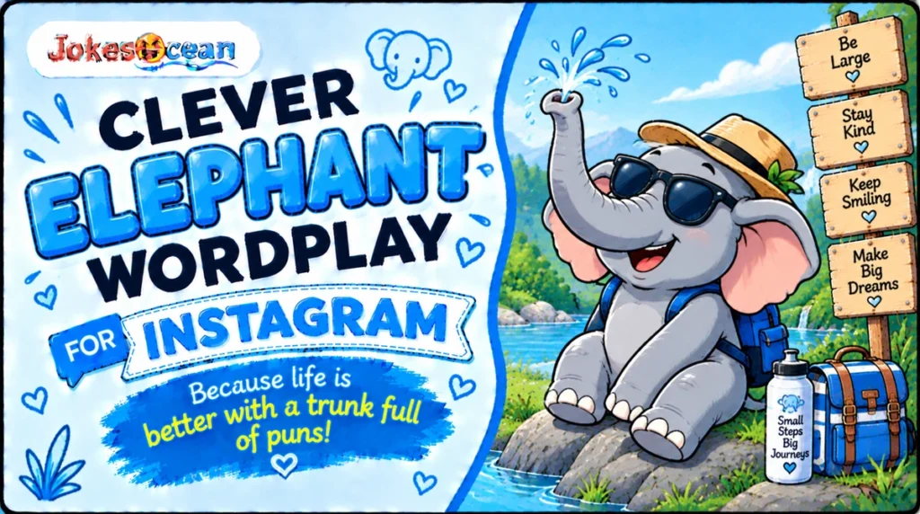 Clever Elephant Wordplay for Instagram