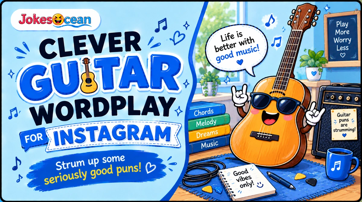 Clever Guitar Wordplay for Instagram