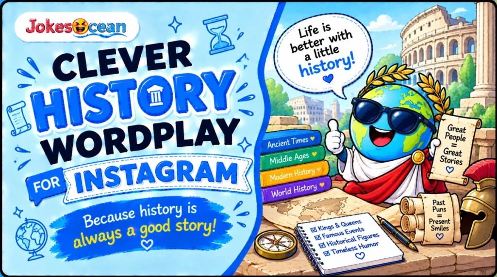 Clever History Wordplay for Instagram