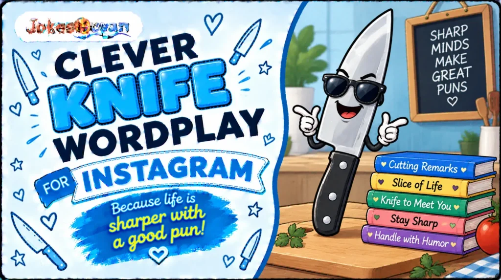 Clever Knife Wordplay for Instagram