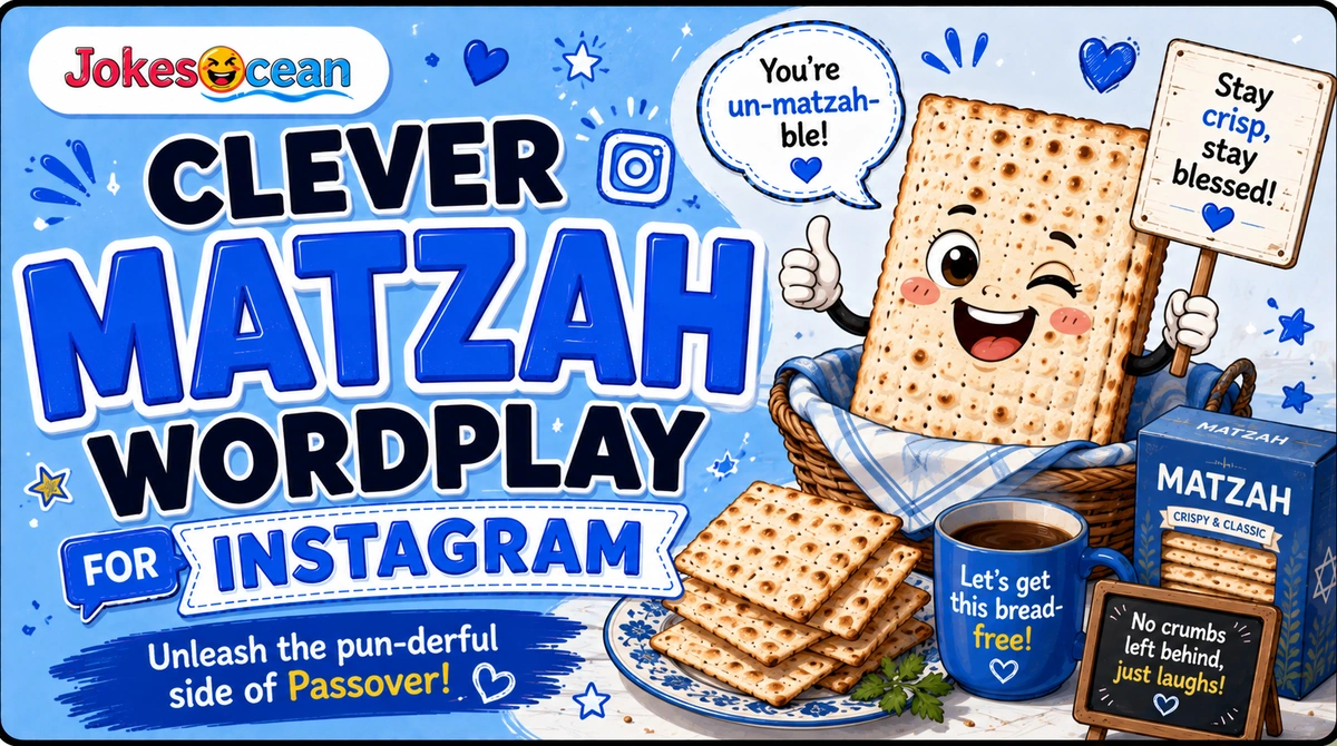 Clever Matzah Wordplay for Instagram