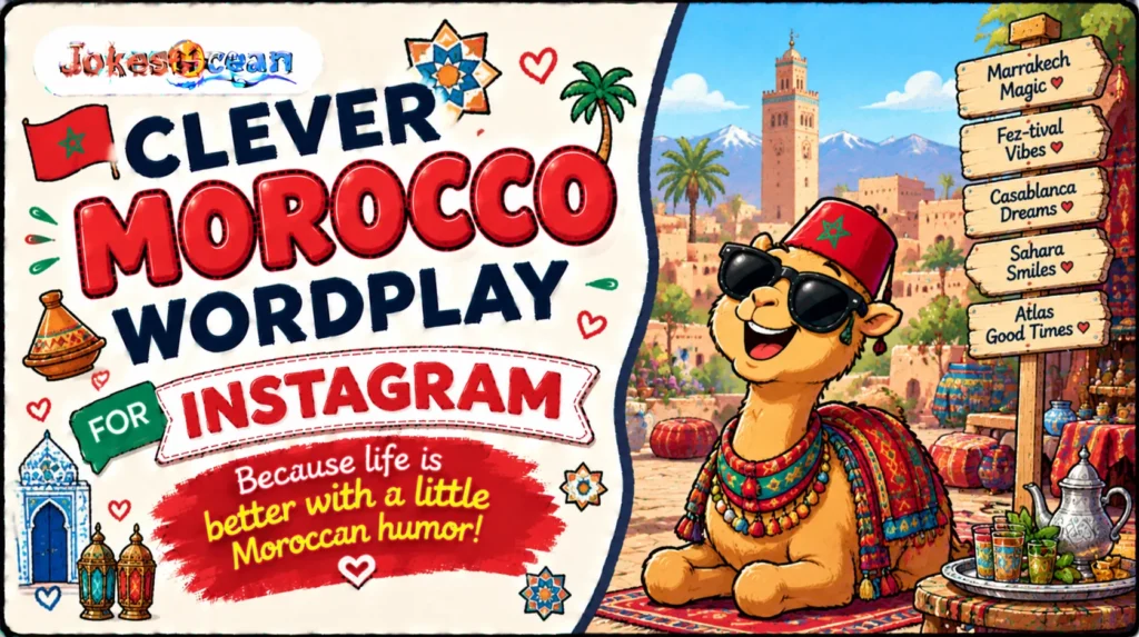 Clever Morocco Wordplay for Instagram