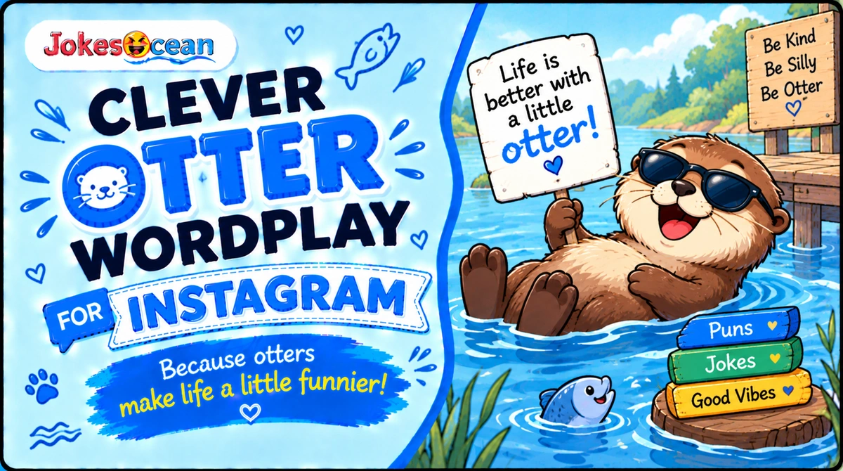 Clever Otter Wordplay for Instagram