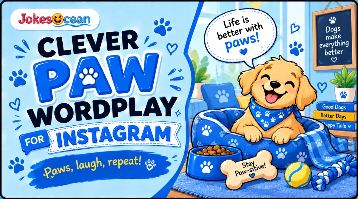 Clever Paw Wordplay for Instagram