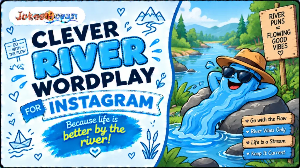 Clever River Wordplay for Instagram