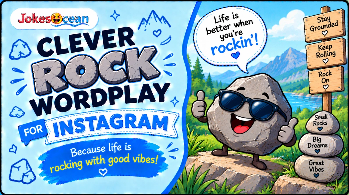 Clever Rock Wordplay for Instagram