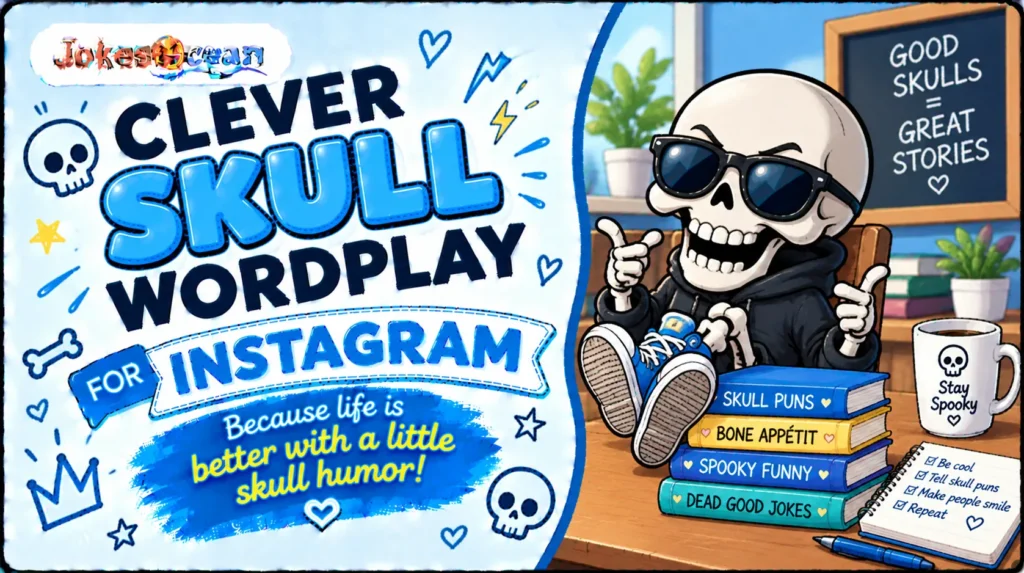Clever Skull Wordplay for Instagram