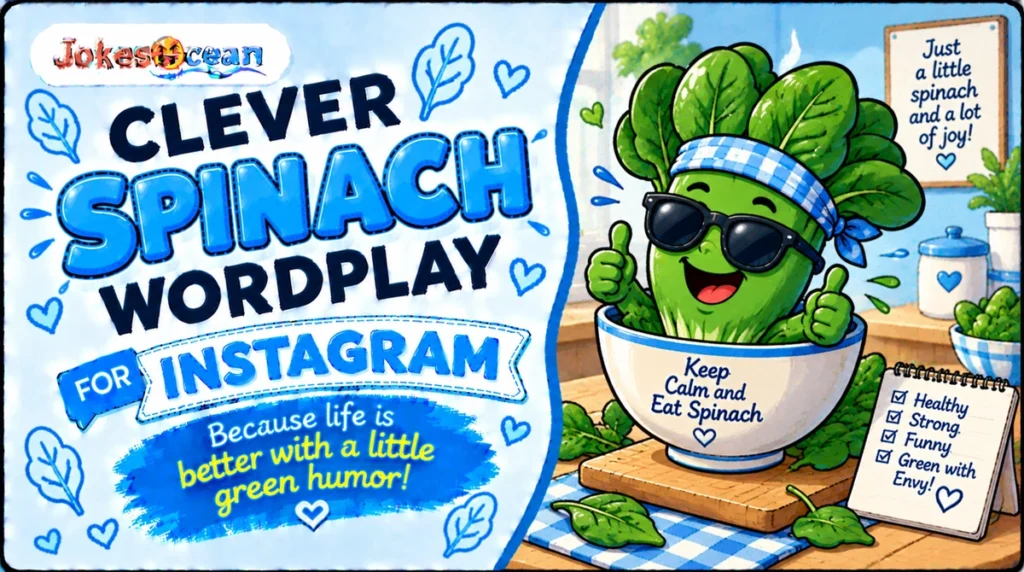 4. Clever Spinach Wordplay for Instagram