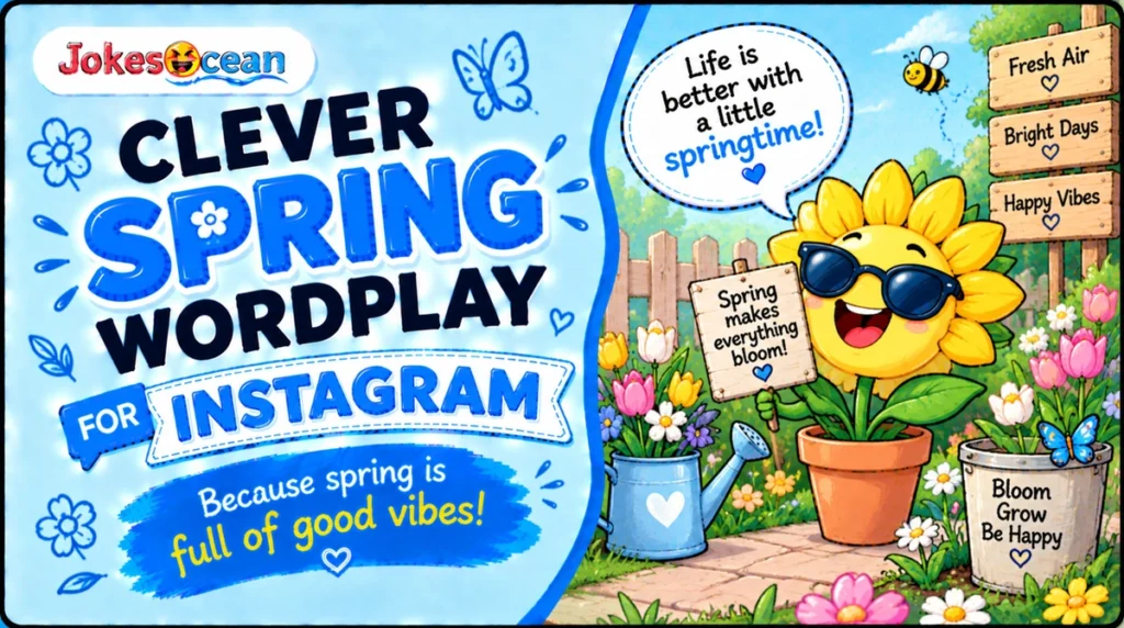 Clever Spring Wordplay for Instagram