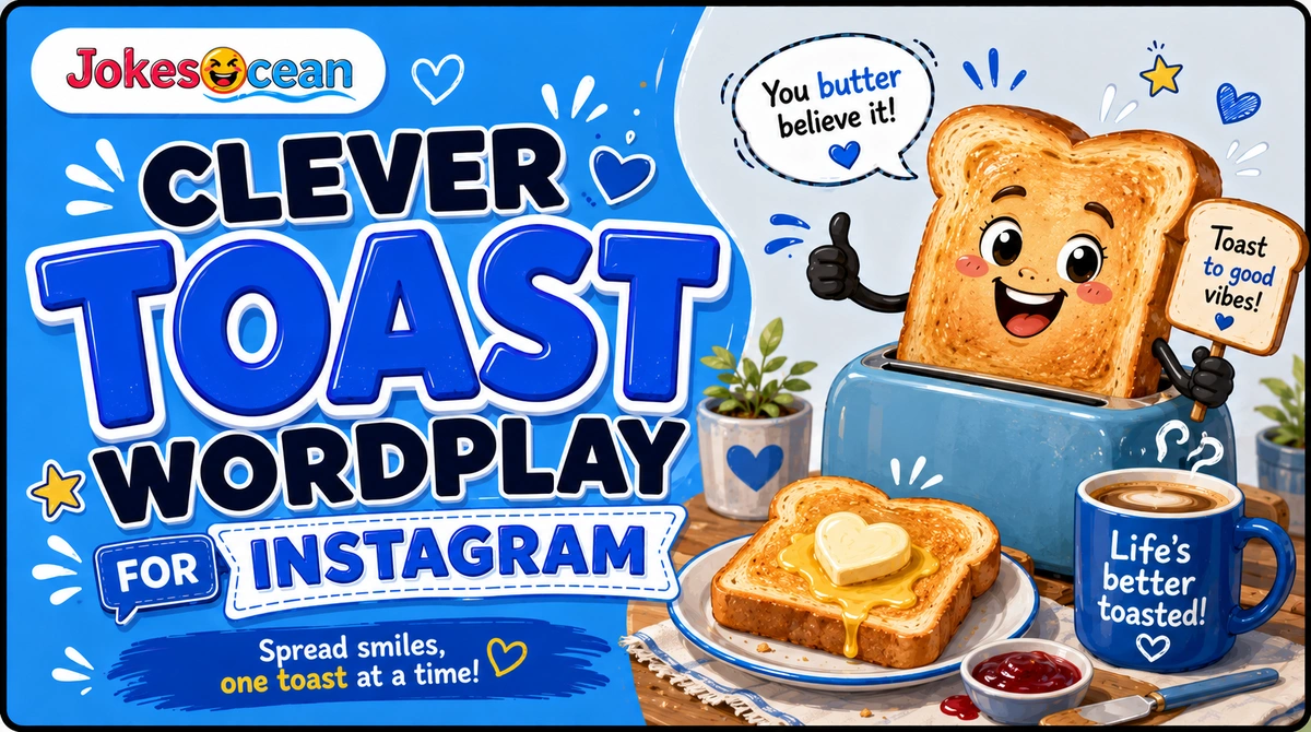 Clever Toast Wordplay for Instagram