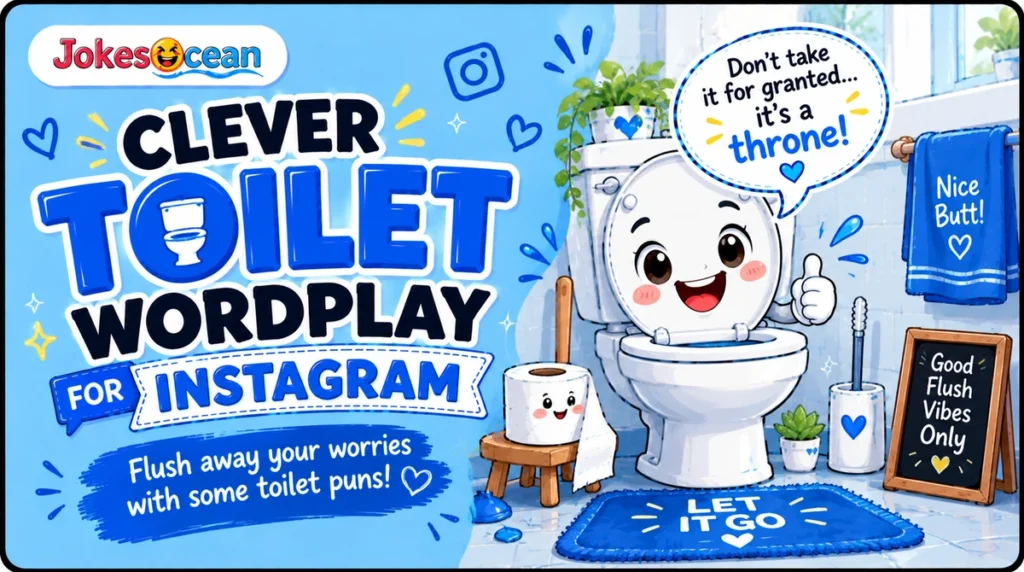 Clever Toilet Wordplay for Instagram