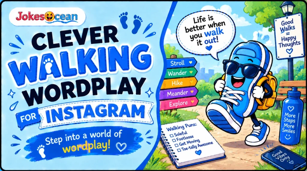 Clever Walking Wordplay for Instagram