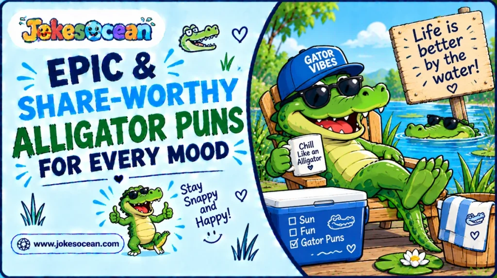 12. Epic & Share-Worthy Alligator Puns for Every Mood