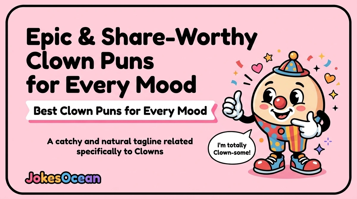 epic-and-share-worthy-clown-puns-for-every-mood Epic & Share-Worthy Clown Puns for Every Mood