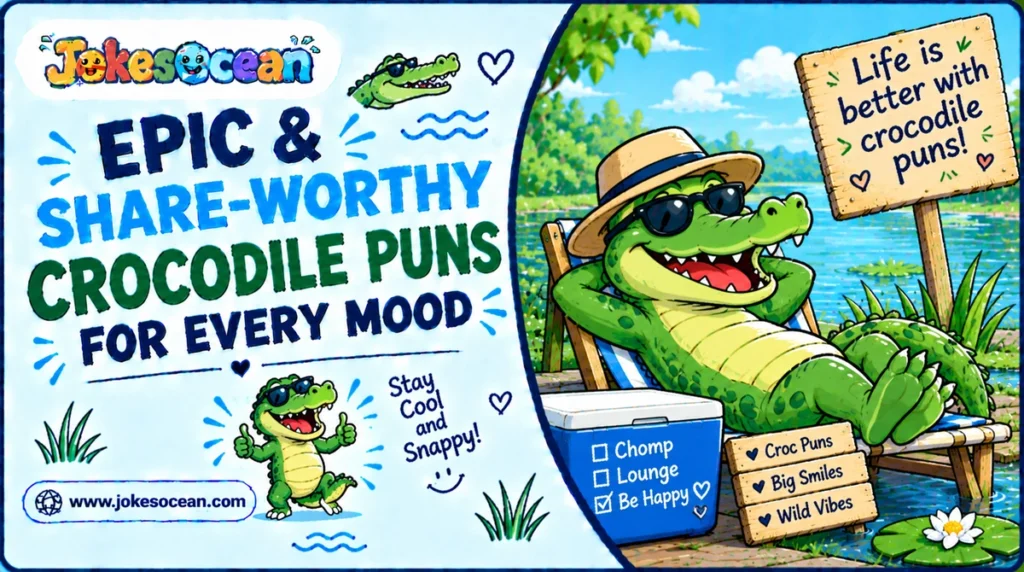 Epic & Share-Worthy Crocodile Puns for Every Mood