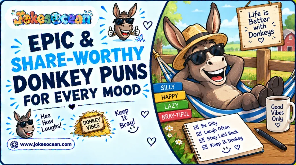 Epic & Share-Worthy Donkey Puns for Every Mood