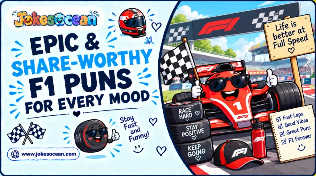 Epic & Share-Worthy F1 Puns for Every Mood